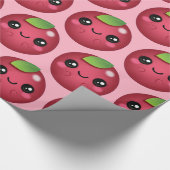 Kawaii Cranberry Geschenkpapier (Ecke)