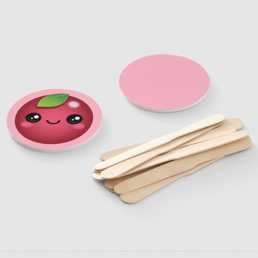 Kawaii Cranberry Hand Fan Fächer (Non-assembled)