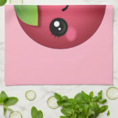 Kawaii Cranberry Kitchtuch Geschirrtuch (Gefaltet)