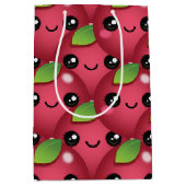 Kawaii Cranberry Medium Geschenktasche Mittlere Geschenktüte (Vorderseite)