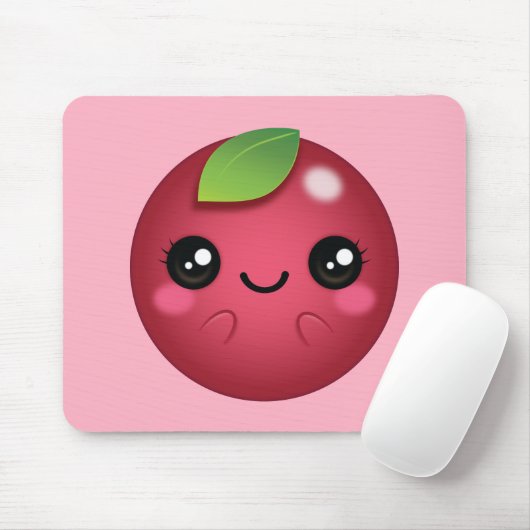Kawaii Cranberry Mousepad (Mit Mouse)