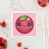 Kawaii Cranberry Napkins Serviette (Beispiel)