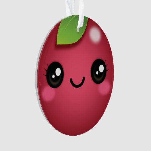 Kawaii Cranberry Ornament (Vorderseite)