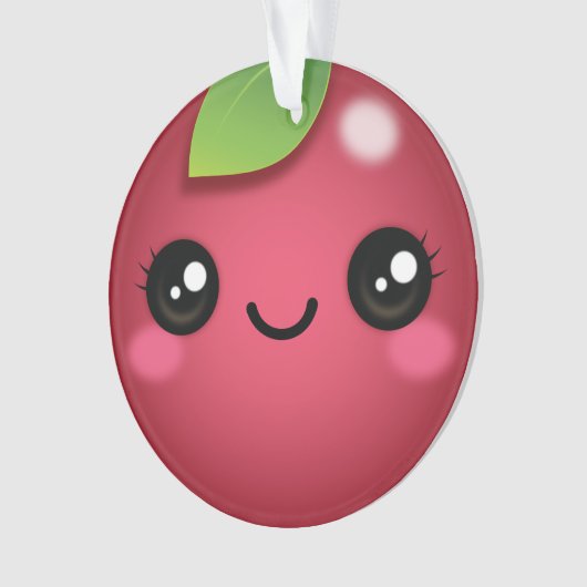 Kawaii Cranberry Ornament (Vorderseite)