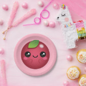 Kawaii Cranberry Pappteller (Party)