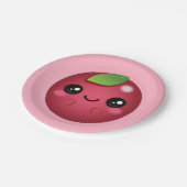 Kawaii Cranberry Pappteller (Schrägansicht)