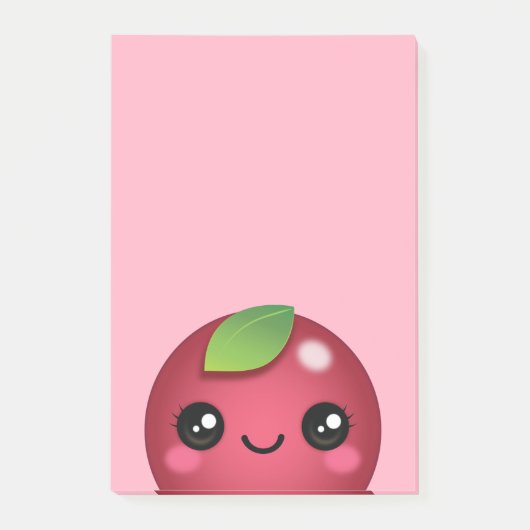 Kawaii Cranberry Post-it Notes Klebezettel (Vorderseite)