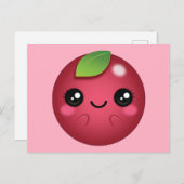 Kawaii Cranberry Postkarte (Vorne/Hinten)