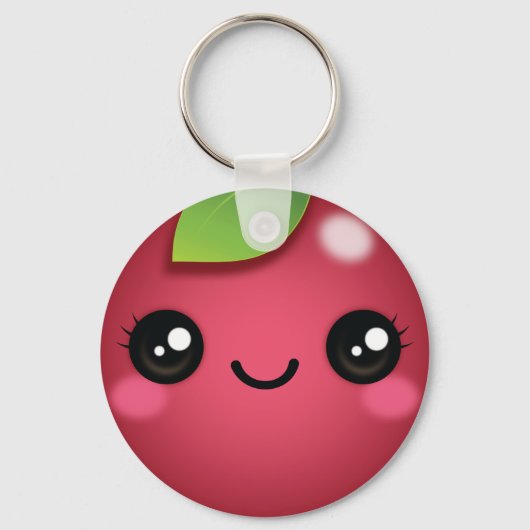 Kawaii Cranberry Schlüsselanhänger (Vorderseite)