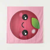 Kawaii Cranberry Tapestry Wandteppich (Vorderseite (Horizontal))
