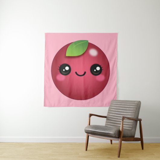 Kawaii Cranberry Tapestry Wandteppich (Beispiel)