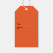 Kawaii Creepy Niedlich Cat Spooktacular Halloween Geschenkanhänger (Rückseite)