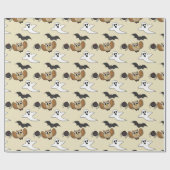 Kawaii Creepy Night Creatures Set Geschenkpapier (Flach)