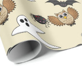 Kawaii Creepy Night Creatures Set Geschenkpapier (Rolleneckpunkt)