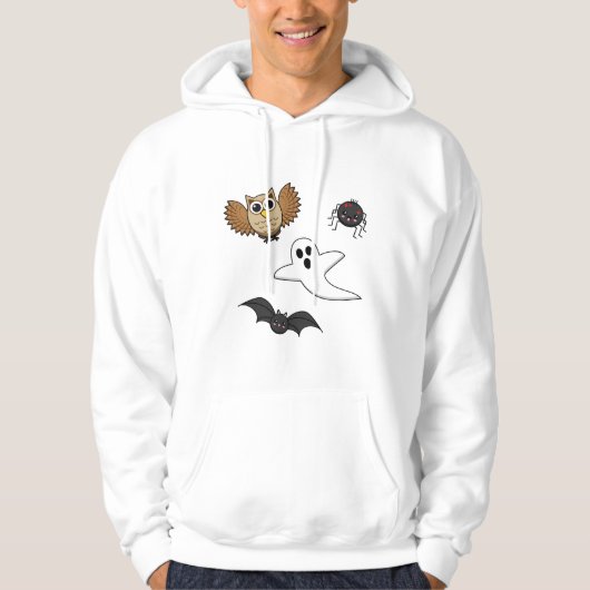 Kawaii Creepy Night Creatures Set Hoodie (Vorderseite)
