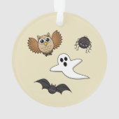 Kawaii Creepy Night Creatures Set Ornament (Rückseite)