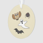 Kawaii Creepy Night Creatures Set Ornament (Vorderseite)