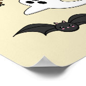 Kawaii Creepy Night Creatures Set Poster (Ecke)