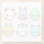 Kawaii Critters Glasuntersetzer (Rückseite)