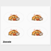 Kawaii Croissant Sticker (Blatt)