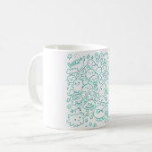 Kawaii Crowd Kaffeetasse (Vorderseite Links)
