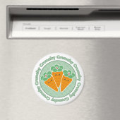 Kawaii Crunchy Carrots Magnet (In Situ (Geschirrspüler))