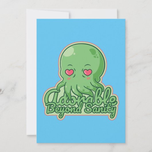 Kawaii Cthulhu Einladung (Vorderseite)