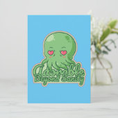 Kawaii Cthulhu Einladung (Stehend Vorderseite)