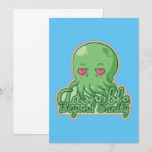 Kawaii Cthulhu Einladung (Vorne/Hinten)