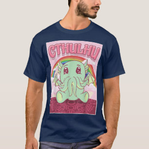 Kawaii Cthulhu Necronomicon Niedlich Cthulhu Monst T-Shirt