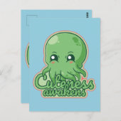 Kawaii Cthulhu Postkarte (Vorne/Hinten)
