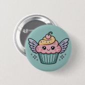 Kawaii Cupcake Button (Vorne & Hinten)