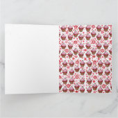 Kawaii Cupcake Design - Niedliche DessertIllustrat Karte (Innenseite)