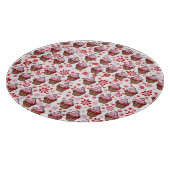 Kawaii Cupcake Design - Niedliche DessertIllustrat Schneidebrett (Ecke)