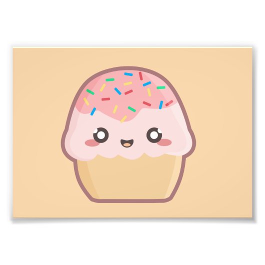 Kawaii cupcake fotodruck (Vorne)