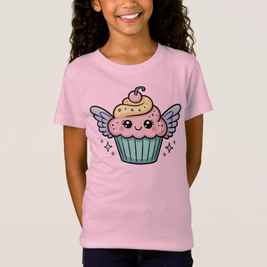 Kawaii Cupcake Kids T-Shirt (Vorderseite)
