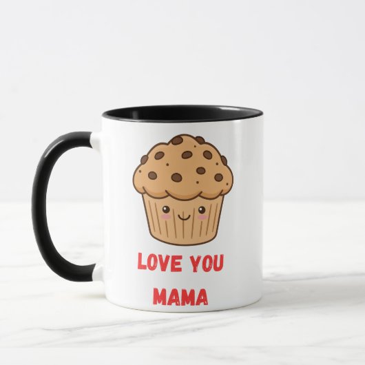Kawaii Cupcake "Love You Mama" Coffee Mug Tasse (Links)