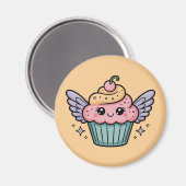 Kawaii Cupcake Magnet (Vorderseite/Rückseite)