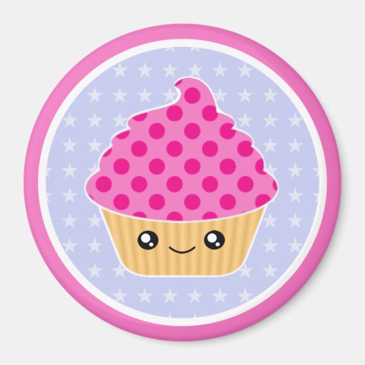 Kawaii Cupcake Magnet (Vorne)