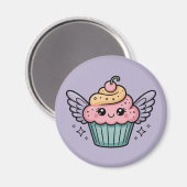 Kawaii Cupcake Magnet (Vorderseite/Rückseite)
