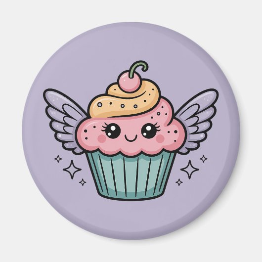 Kawaii Cupcake Magnet (Vorne)