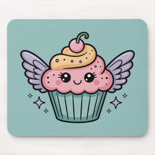 Kawaii Cupcake Mousepad (Vorne)