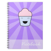 Kawaii Cupcake Notebook Notizblock (Vorderseite)