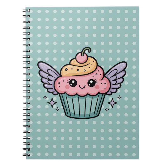 Kawaii-Cupcake Notizblock (Vorderseite)