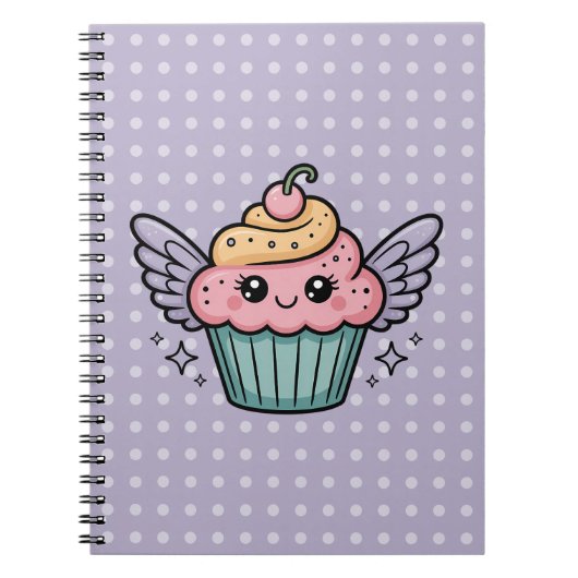 Kawaii Cupcake Notizblock (Vorderseite)