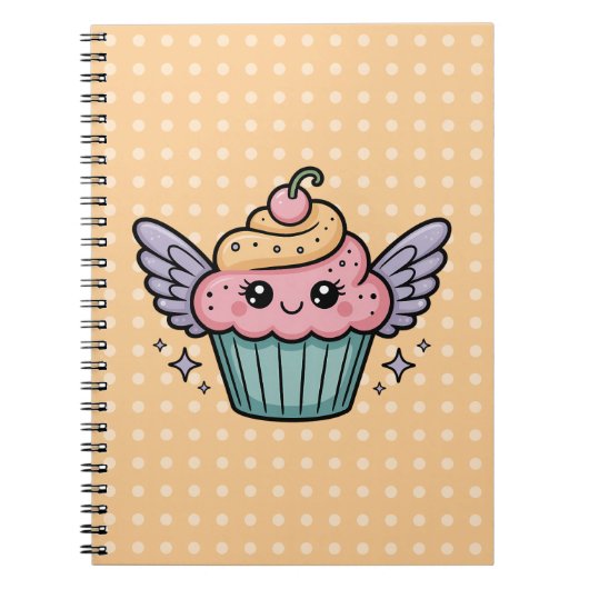 Kawaii Cupcake Notizblock (Vorderseite)