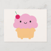 Kawaii Cupcake Postkarte (Vorderseite)
