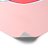 Kawaii Cupcake Rainbow Poster (Ecke)