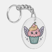 Kawaii Cupcake Schlüsselanhänger (Vorderseite links)