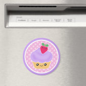 Kawaii Cupcake Strawberry Magnet (In Situ (Geschirrspüler))